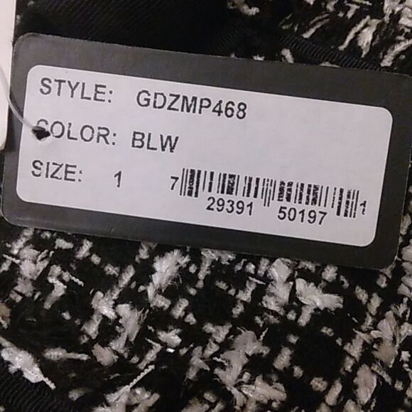 Guess Women's Dress Black & White Tweed Size 1 NWT - Picture 8 of 11